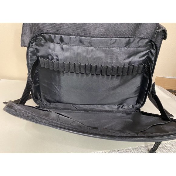 Crop In Style Black Canvas Zip Up Scrapbook Arts & Crafts Backpack Bookbag - Picture 4 of 8